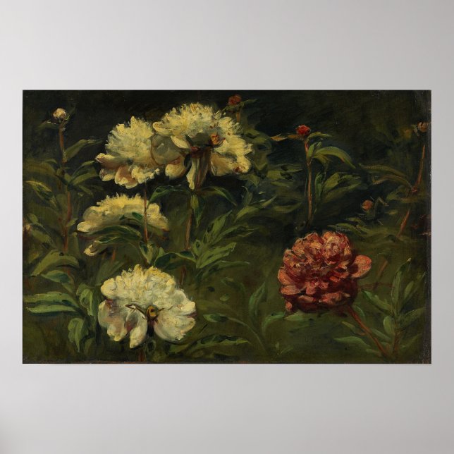 Delacroix - Blume 1848 Poster (Vorne)