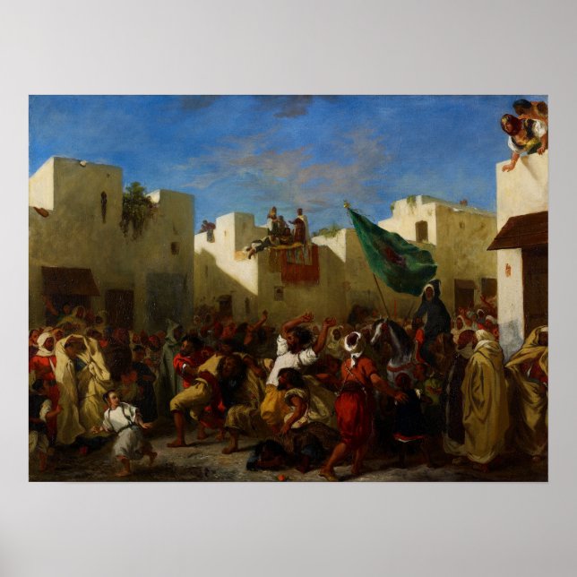 Delacroix - Die Fanatiker von Tanger Poster (Vorne)
