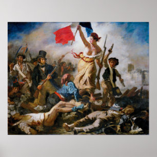 Delacroix - die Freiheit, die das Volk führt Poster
