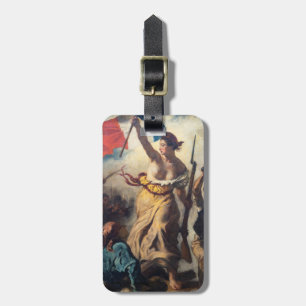 Delacroix - Die Freiheit führt das Volk Nahaufnahm Gepäckanhänger