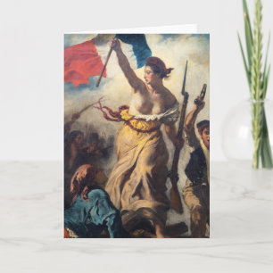 Delacroix - Die Freiheit führt das Volk Nahaufnahm Karte