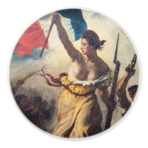 Delacroix - Die Freiheit führt das Volk Nahaufnahm Keramikknauf