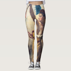 Delacroix - Die Freiheit führt das Volk Nahaufnahm Leggings