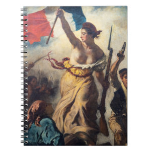 Delacroix - Die Freiheit führt das Volk Nahaufnahm Notizblock