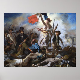Delacroix Die Freiheit führt das Volk Poster
