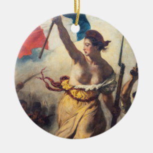 Delacroix - Freiheit, die die Menschen Nah nach ob Keramik Ornament
