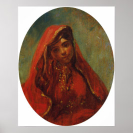 Delacroix - Halbzahl eines Marokkaners Poster