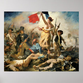 Delacroix Lady Victory führt den Weg zum Sieg Poster