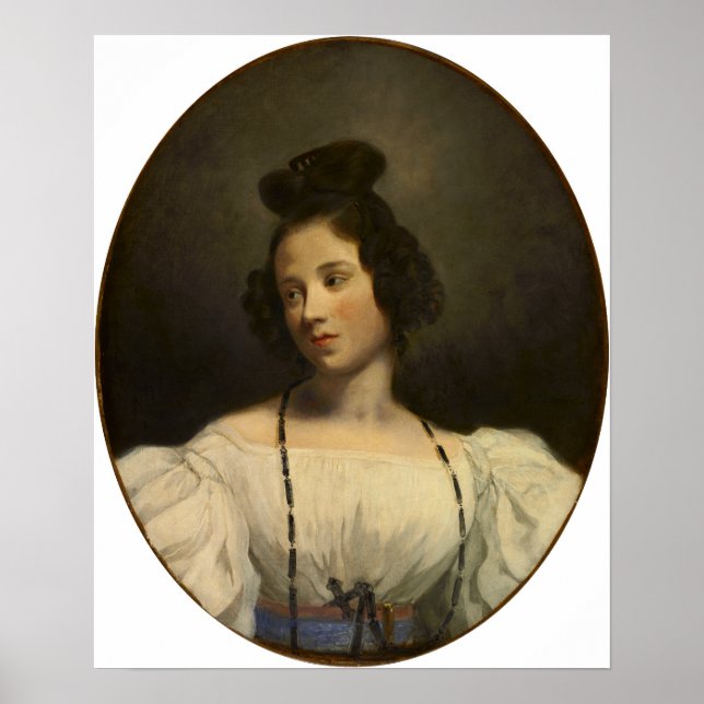 Delacroix - Portrait Poster (Vorne)