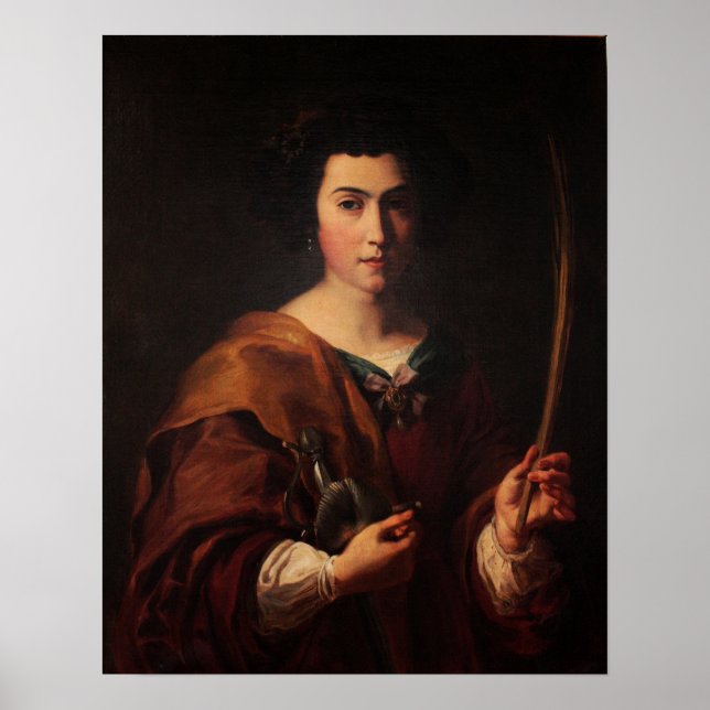 Delacroix - Saint Catherine Poster (Vorne)