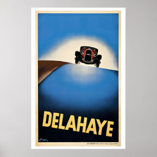 Delahaye - Vintage Auto Poster