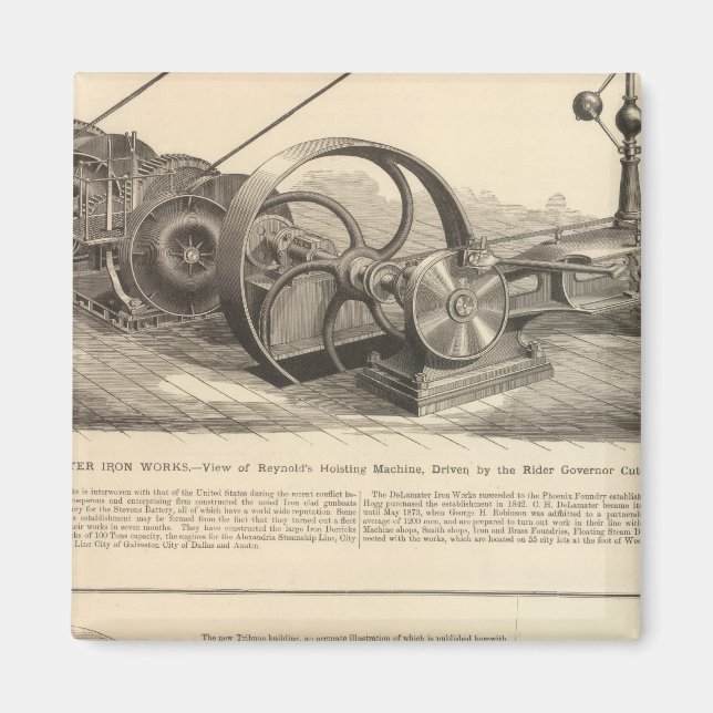 Delamater Iron Works Magnet (Vorne)