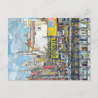 Delancey Street New York City zeichnend Postkarte