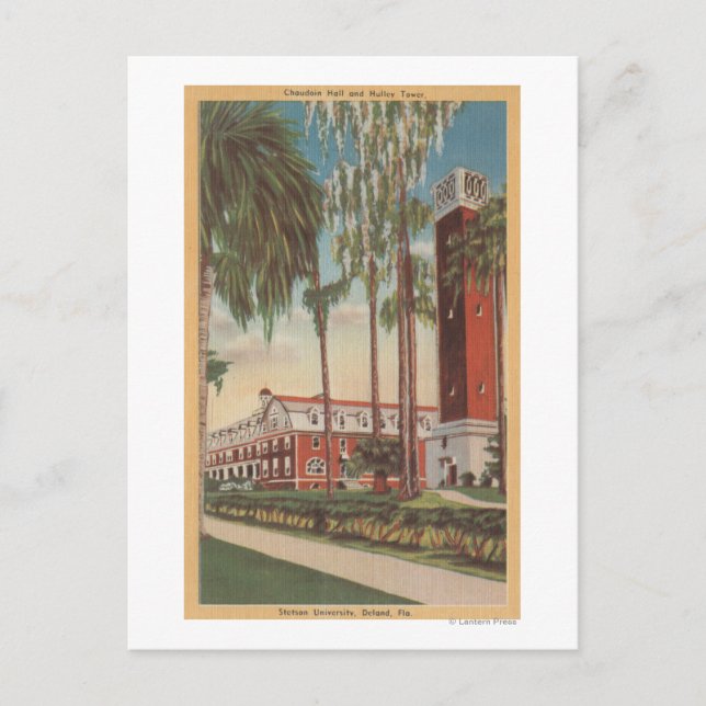 Deland, Florida - Blick auf die Stetson University Postkarte (Vorderseite)