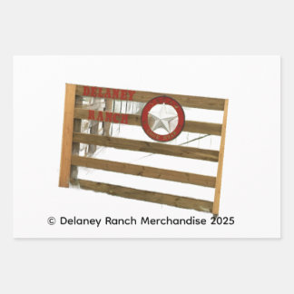 Delaney Ranch Wrapping Paper Flat Sheet Set 3 Geschenkpapier Set