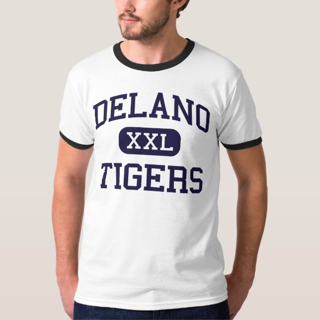 Delano - Tiger - Highschool - Delano Kalifornien T-Shirt (Vorderseite)