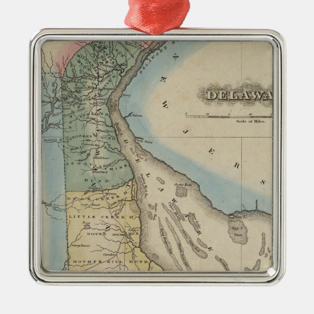 Delaware 6 ornament aus metall (Vorne)