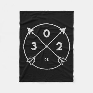 Delaware Area Code 302 Staatsstolz Souvenir Gesche Fleecedecke
