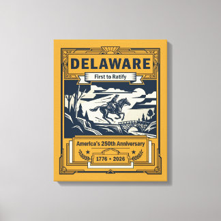 Delaware Art Deco Amerika 250. Jubiläum Leinwanddruck