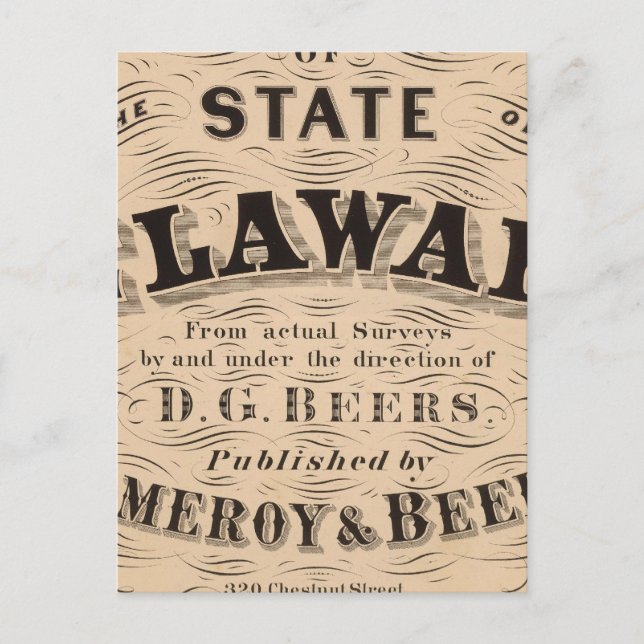 Delaware Atlas Postkarte (Vorderseite)