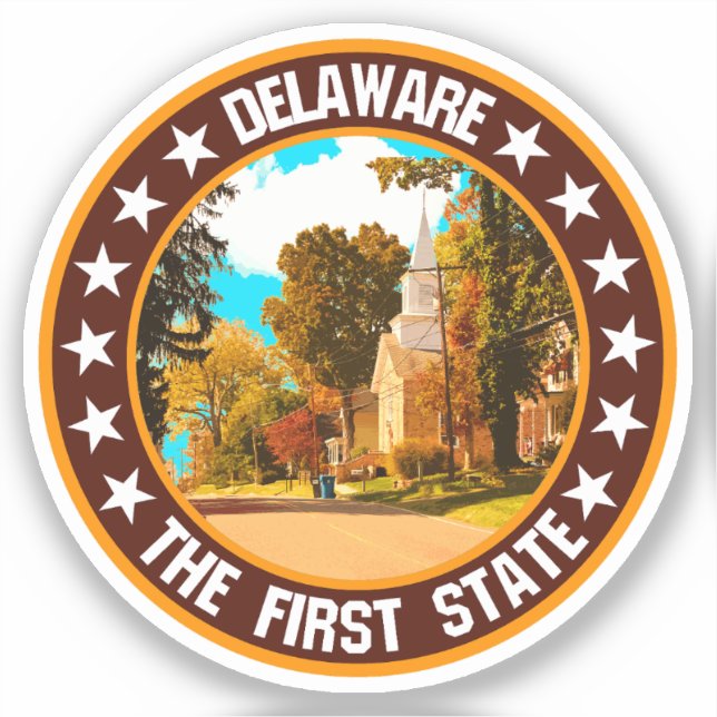 Delaware Aufkleber (Vorderseite)