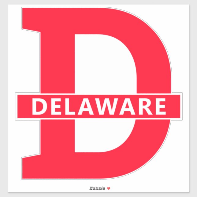 Delaware Aufkleber (Blatt)