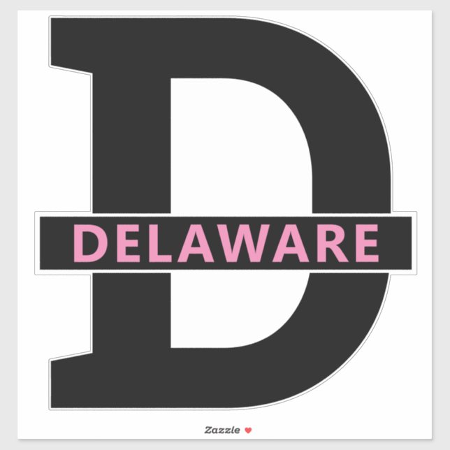 Delaware Aufkleber (Blatt)