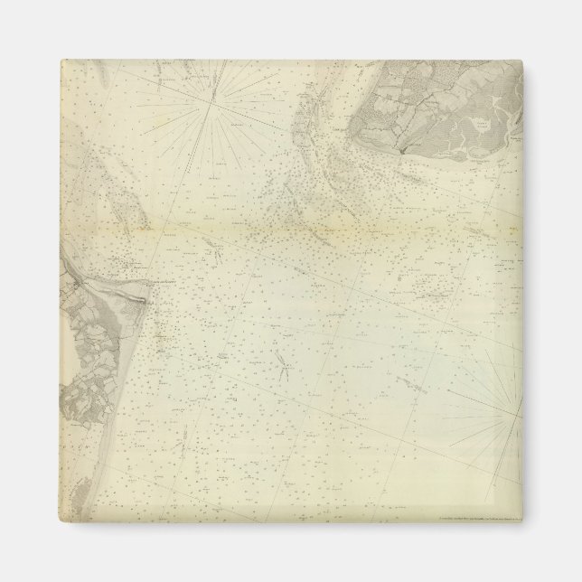 Delaware Bay, Fluss 1 Magnet (Vorne)