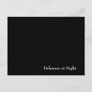 Delaware bei Nacht Postkarte
