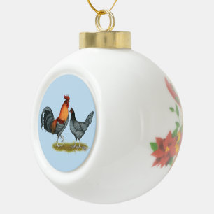 Delaware Blauer Hund Keramik Kugel-Ornament