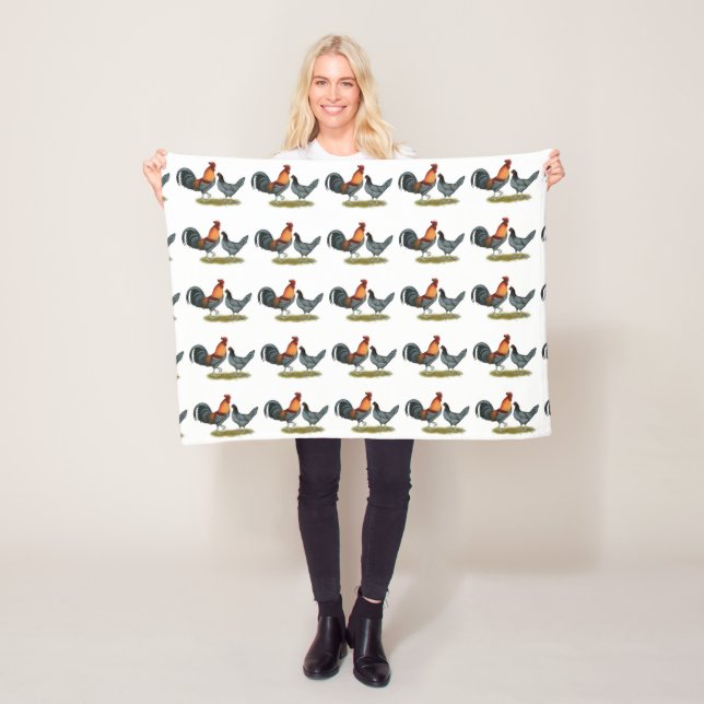 Delaware Blue Hen Fleecedecke (Beispiel)