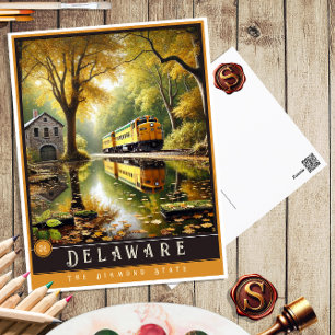 Delaware   Carte postale État hyper-réaliste