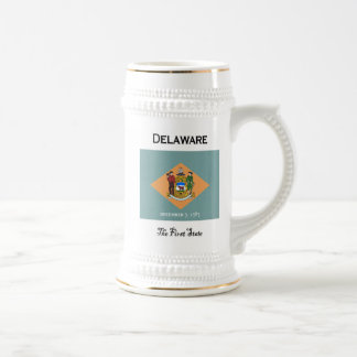 Delaware das erste Staats-Bier Stein Bierglas