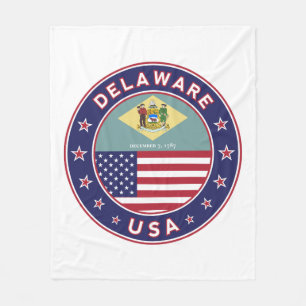 Delaware, Delaware, T - Shirt, Delaware, Aufkleber Fleecedecke