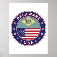Delaware, Delaware, T - Shirt, Delaware, Aufkleber