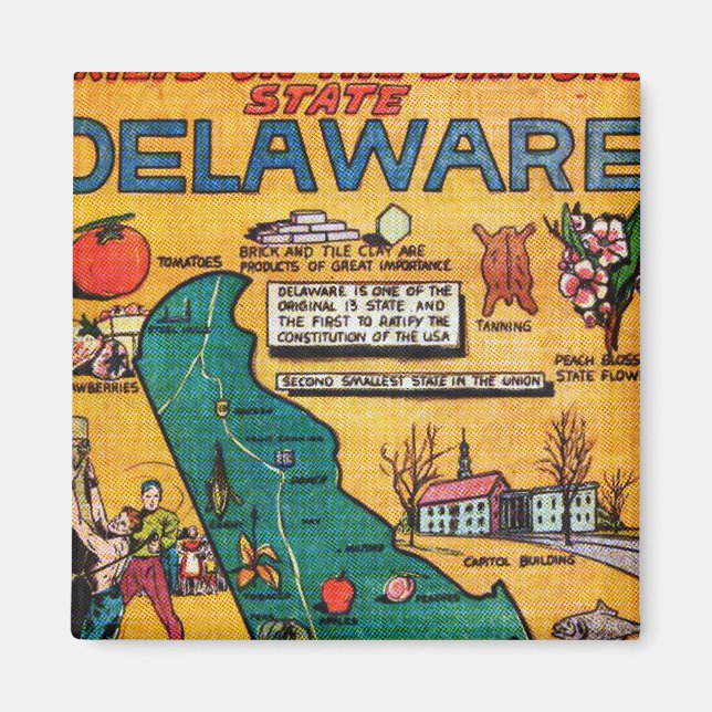 Delaware, der Diamond-Staat Magnet (Vorne)
