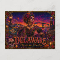 Delaware Día de los Muertos Retro