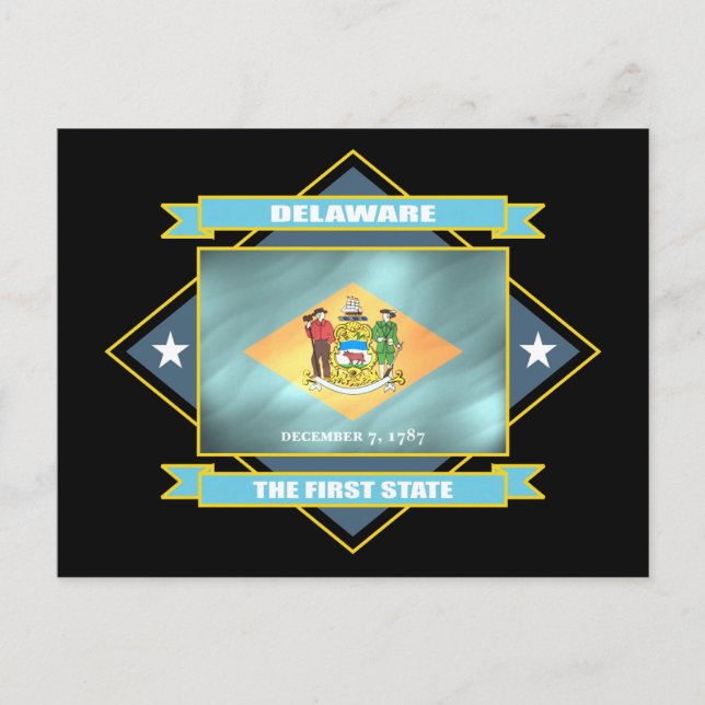 Delaware Diamond Postkarte (Vorderseite)