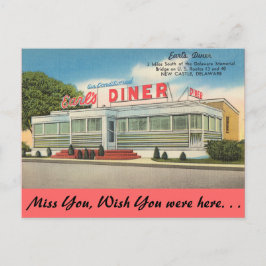 Delaware, Earls Diner Postkarte