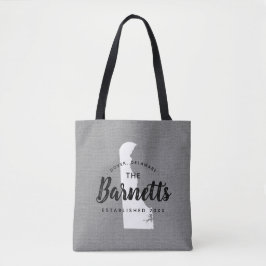 Delaware Family Monogram Staat Totbeutel Tasche