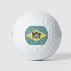 DELAWARE FLAG GOLFBALL