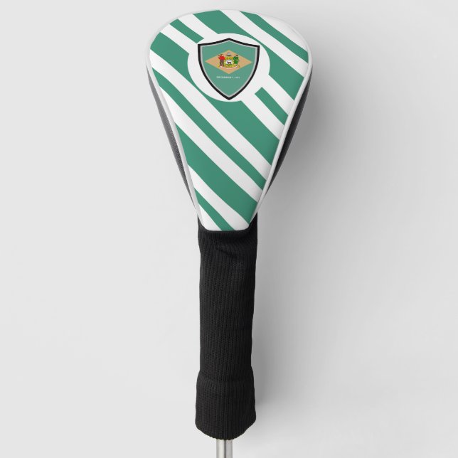 Delaware-Flagge Golf Headcover (Vorderseite)