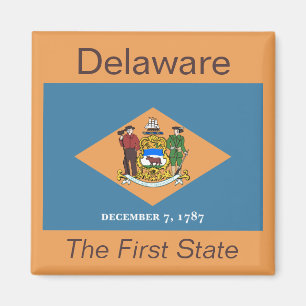 Delaware-Flaggen-Magnet Magnet