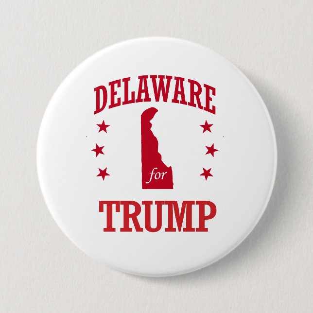 DELAWARE FÜR DONALD TRUMP BUTTON (Vorderseite)