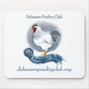 Delaware-Geflügel schlagen Mousepad mit einer