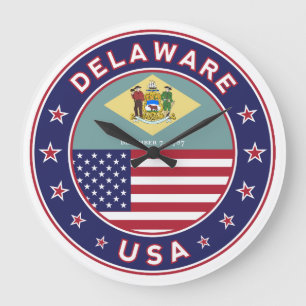 Delaware Große Wanduhr