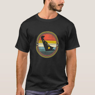 Delaware Hawaii Roots Origin Staat Map Retro T-Shirt