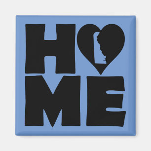 Delaware Home Heart State Frigo Magnet