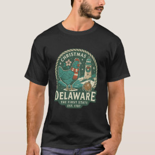 Delaware Huhn Leuchtturm Shirt Weihnachten Erste