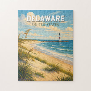 Delaware-Illustration Reise Kunst Vintage